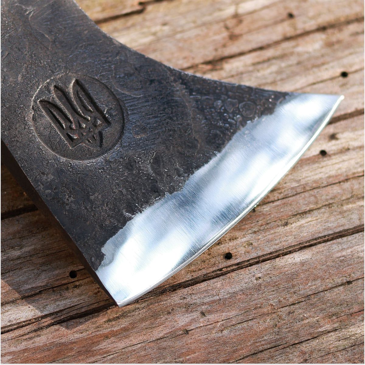 Hand-Forged Viking Style Axe with Leather Wrapped Handle