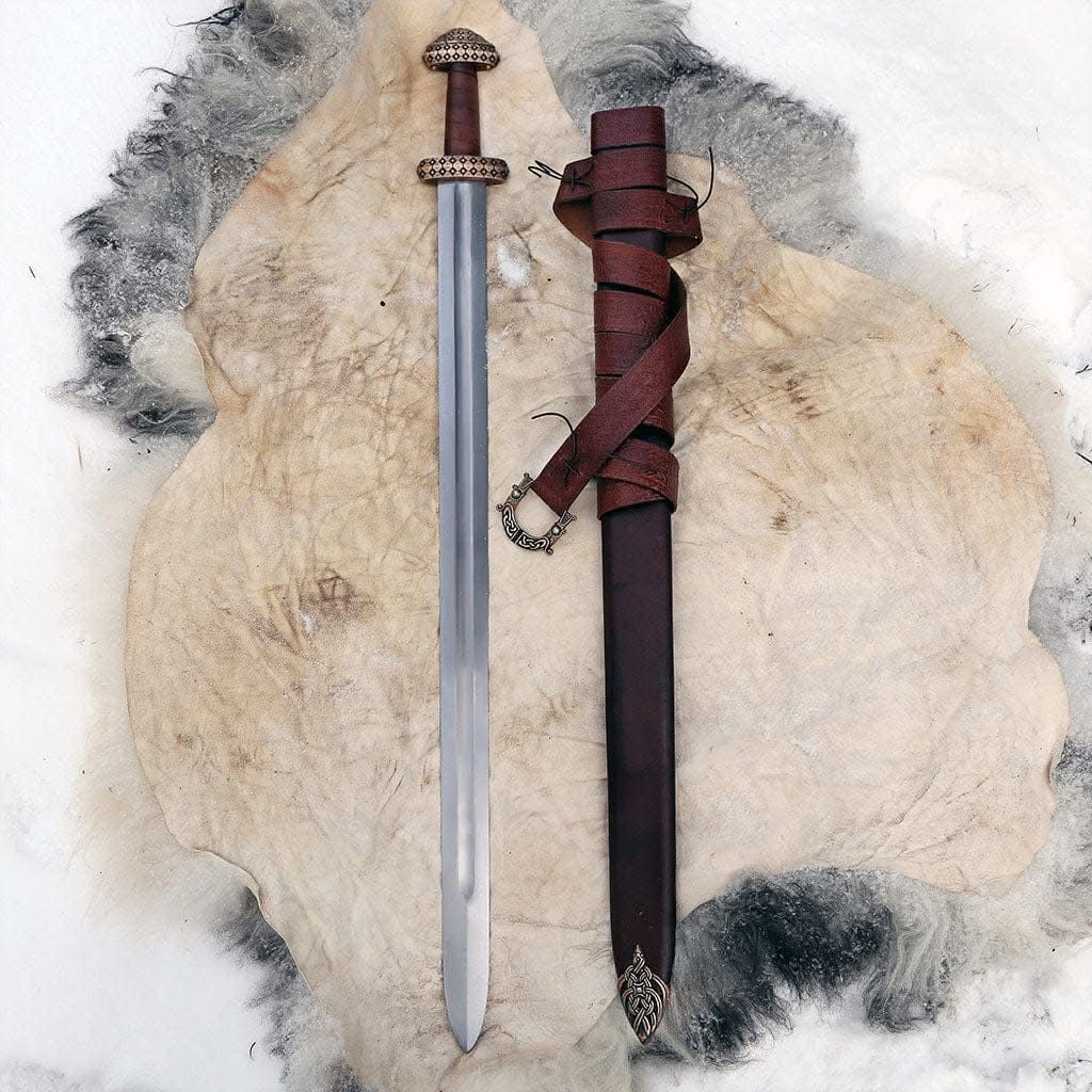 Viking Sword with Leather Sheath – Authentic Craftsmanship