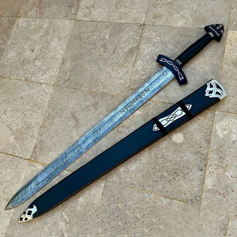 Viking Northmen Sword with Decorative Scabbard