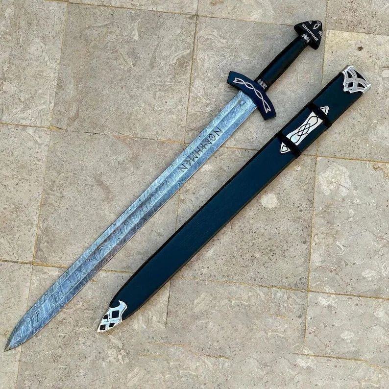 Viking Northmen Sword with Decorative Scabbard