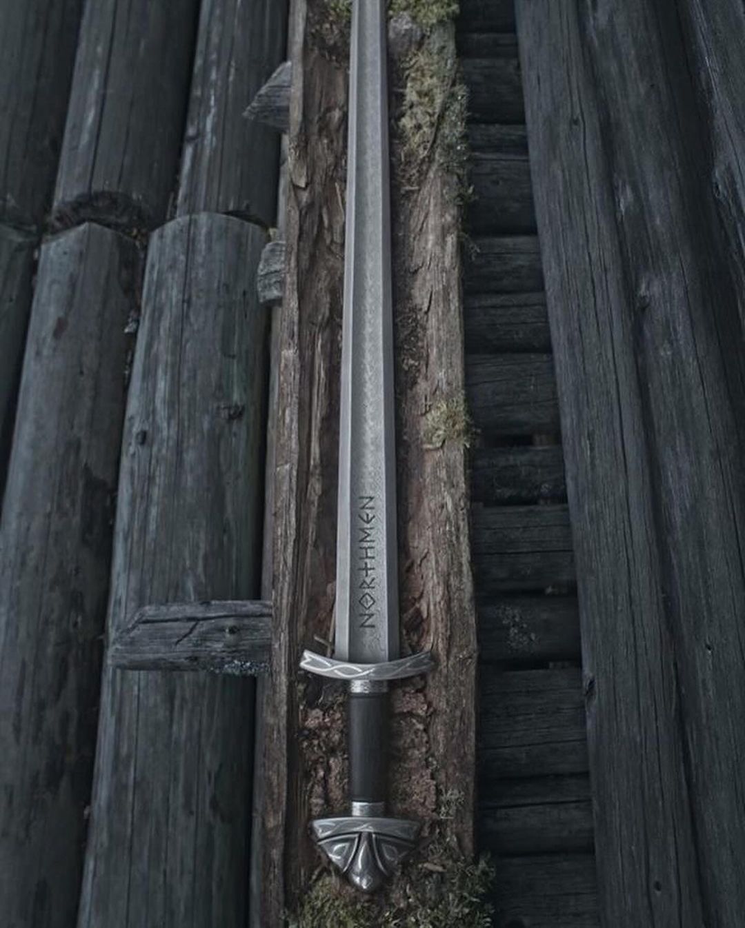 Northmen Viking Sword – Hand-Forged High Carbon Steel with Rune Engraving