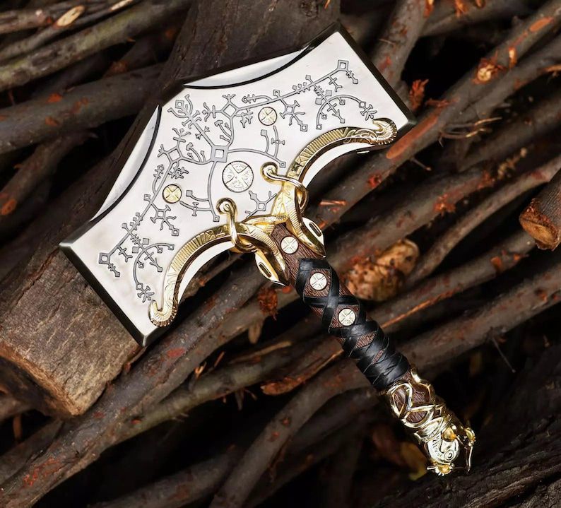 God of War Mjolnir Hammer Replica - Norse Mythology Inspired Design
