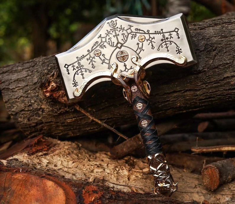 God of War Mjolnir Hammer Replica - Norse Mythology Inspired Design