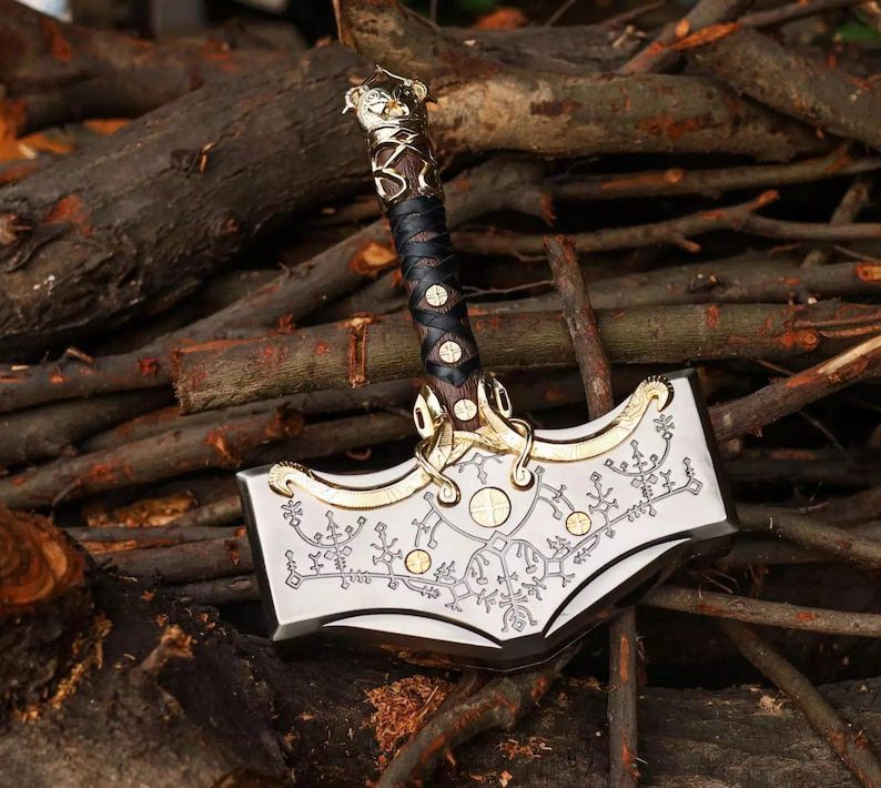 God of War Mjolnir Hammer Replica - Norse Mythology Inspired Design