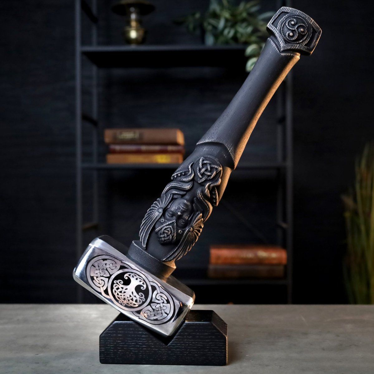Celtic Tree of Life War Hammer – Engraved Decorative Hammer