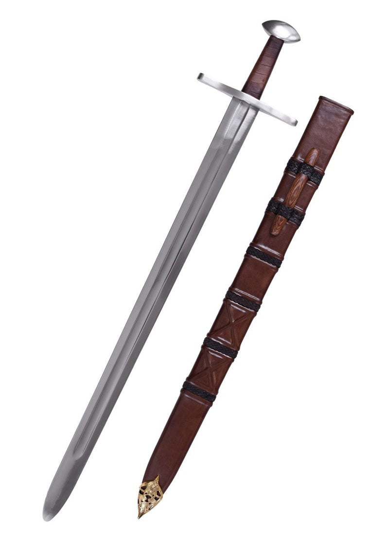 32 inch hand forged viking sword fully functional battle ready sword with scabbard