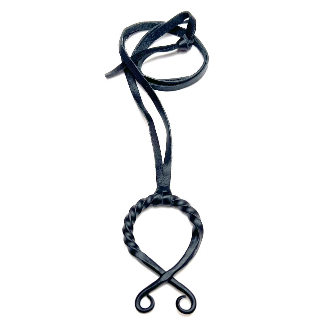 Iron Forged  Gift for Viking History Lover Troll Cross Spiral Thor and Celtic Knife