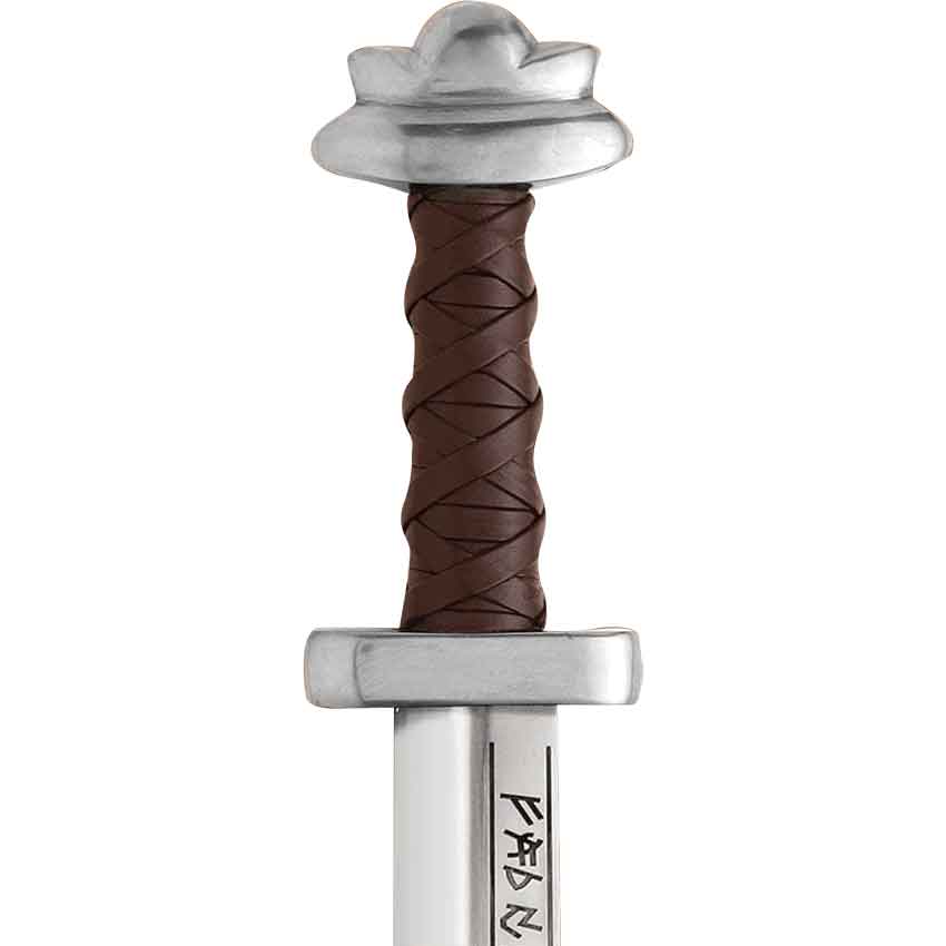 viking long seax knife with runes engraved on the blade viking knife