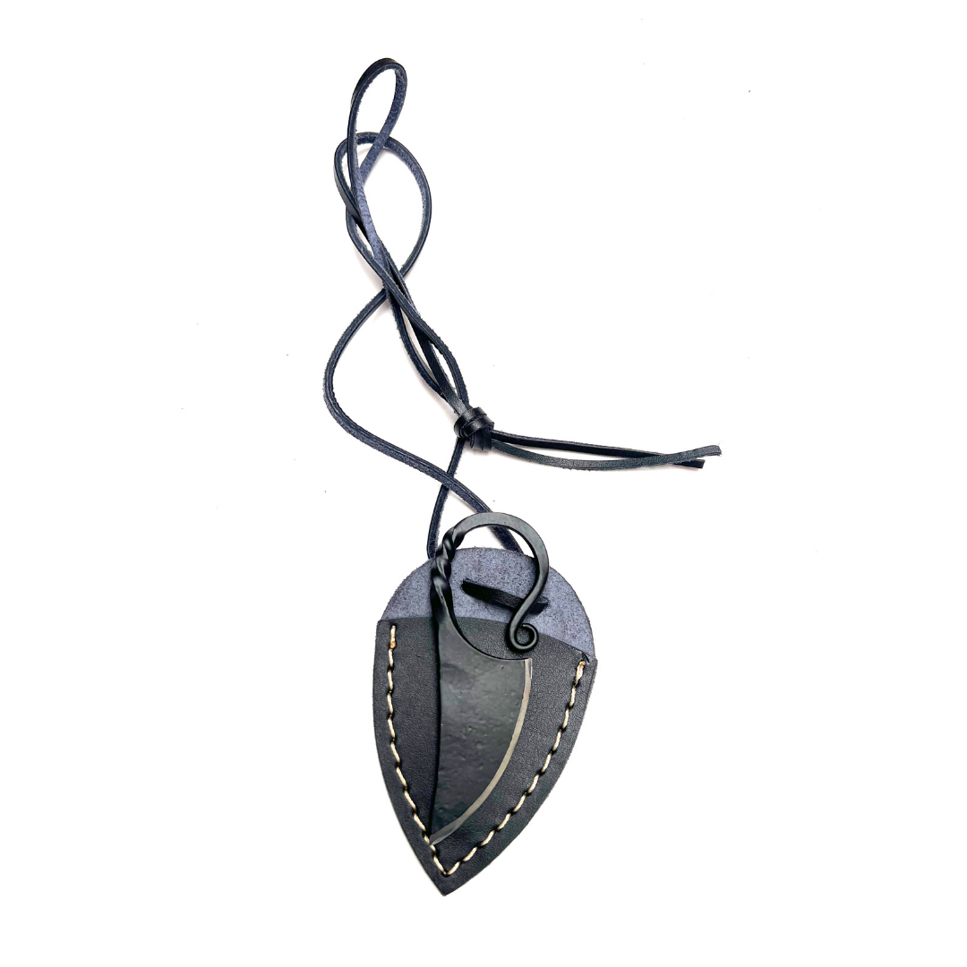 Iron Forged  Gift for Viking History Lover Troll Cross Spiral Thor and Celtic Knife