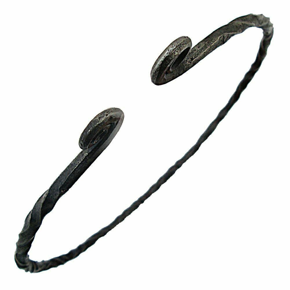 Handmade Iron Viking Warrior Renaissance Knights Crusader Torc Necklace