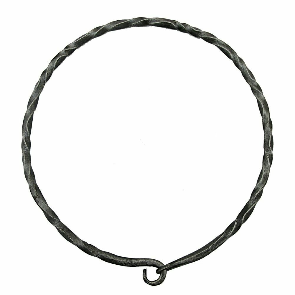 Handmade Lady of the Realm Renaissance Viking Knight's Iron Steel Torc Necklace