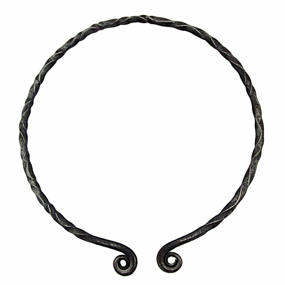 Handmade Iron Viking Warrior Renaissance Knights Crusader Torc Necklace