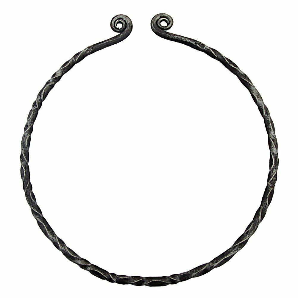 Handmade Iron Viking Warrior Renaissance Knights Crusader Torc Necklace